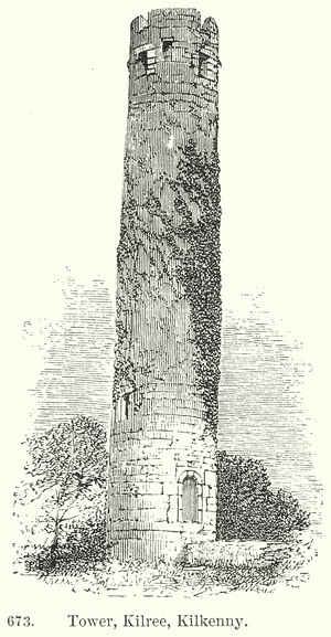 Tower, Kilree, Kilkenny (engraving)