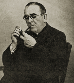 John Ireland lighting his