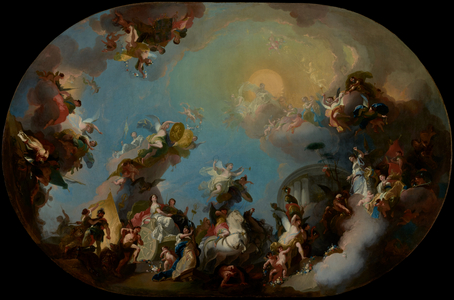 The Glorification of the Union of the Houses of Hapsburg and Lorraine, 1775 (oil on canvas)