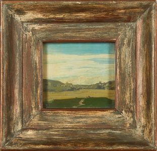 Wiltshire Landscape (oil on board)