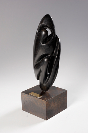 Emergence-A, 1987 (bronze with copperplate base)
