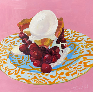 Cherry Pie, 2020 (oil on panel)