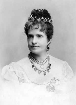Queen Maria Pia of Portugal (b/w photo)