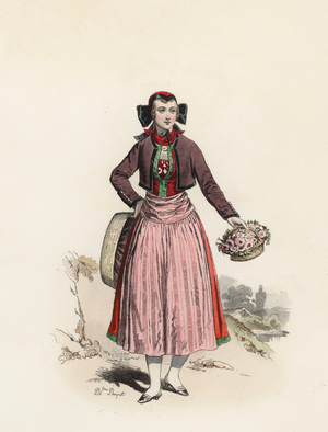 Florist in Hamburg ... (engraving)