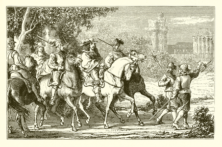 The princes led to Vincennes (engraving)