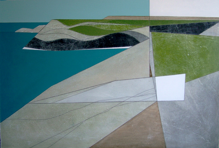 Field Edge 4 2008 acrylic on board 60 x 91 cms