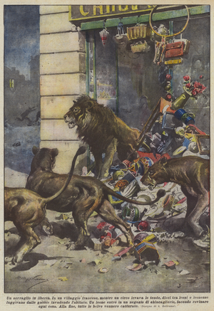 A menagerie in freedom (Colour Litho)