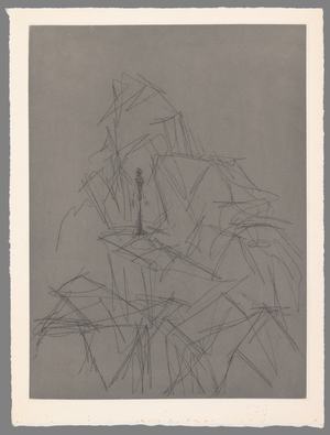The Man in the Rocks II, 1965 (etching)