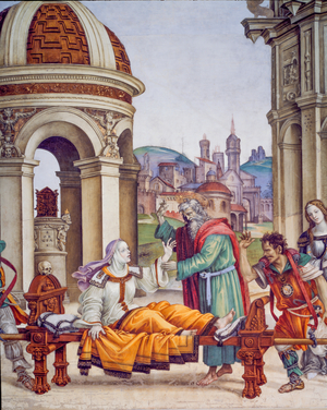 Stories of St John, detail, 1502 (fresco)