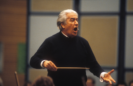 Sergiu Celibidache 1912 1996, Conductor 1979 1996 General Music Director of the Munich Philharmonic, …, 1985 (photo)