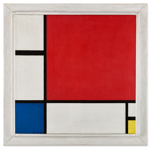 Composition No. II, titled Composition in Red, Blue and Yellow, 1930. (oil on canvas)