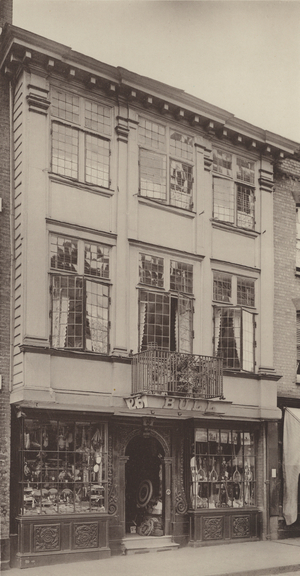 House in High Street, Guildford (b/w photo)