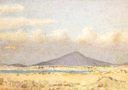 San Diego from Dunes, c.1915 (w/c on paper)