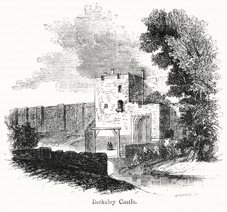 Berkeley Castle, Illustration from John Cassell's Illustrated History of England, Vol. I from the earliest period to the reign of Edward the Fourth, Cassell, Petter and Galpin, 1857 (litho)