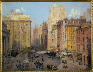 Fifth Avenue, New York, 1913 (painting on canvas)