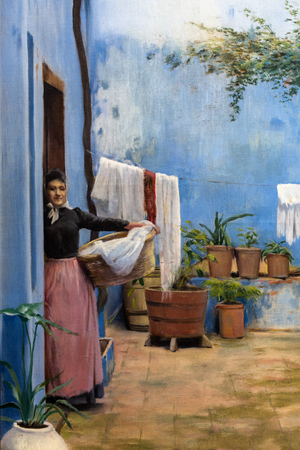 The Blue Patio, 1891 (oil on canvas)