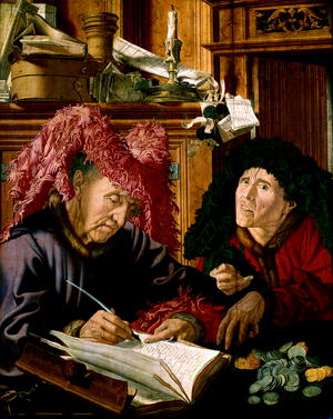 Two Tax Gatherers, c.1540 (oil on panel)