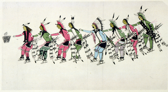 Native American, Dance in Honor of the Warrior He Dog