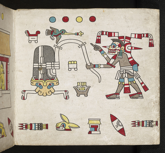 Death almanac. Codex Laud (Codex Mictlan), c.15th century (painting)