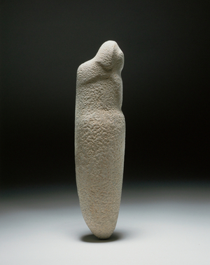 Stele, lion, light-brown stone (stone)