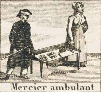 Mercier ambulant, 1823 (engraving)