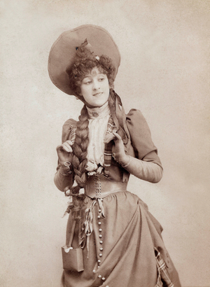 Biana Duhamel, operetta singer, 1894, photo by Abdullah Brothers, Cairo