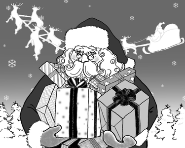 Santa Claus, 2017 (pen on paper)