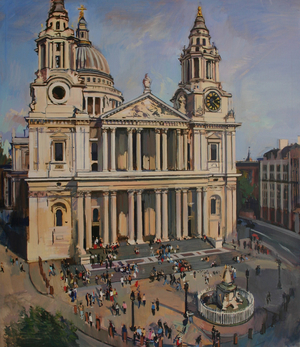 St Paul’s Cathedral, 2015 (oil on canvas)