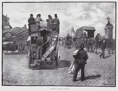 London Bridge, South (litho)
