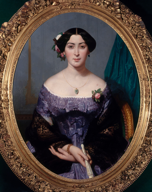 Alice Ozy (1820-1893), artiste dramatique, en 1852 (huile sur toile)