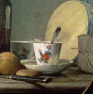 Jar of Apricots, 1758, detail (oil on canvas)