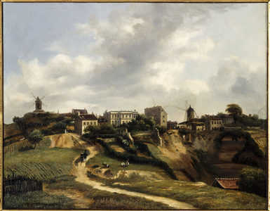 View of Montmartre, 1834 (oil on canvas)