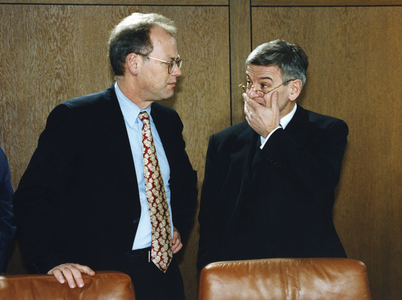 Rudolf Scharping and Joschka Fischer, 1999 (photo)