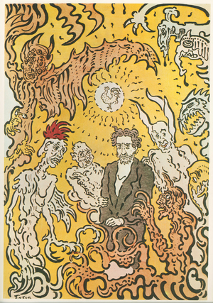 James Ensor: " Salon des Cent ". France, 1898 (lithograph)