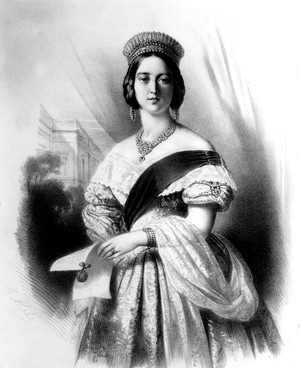 Queen Victoria, c.1837 (engraving)