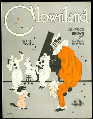 Clownland Waltz, 1900-1930 (print)