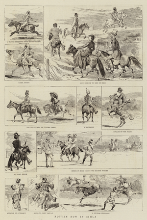 Rotten Row in Simla (engraving)