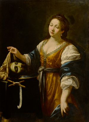 Salome with the head of Saint John the Baptist , 1620(oil on canvas)