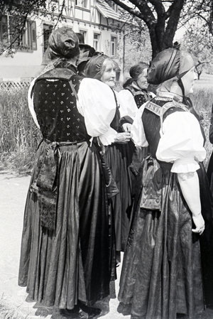 An excursion to the Black Forest, Germany 1930s (b/w photo)