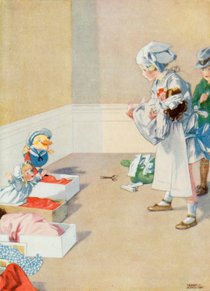 Illustration for Josephines Birthday (colour litho)