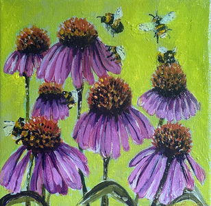 We Bee Busy, 2023 (acrylic on canvas)
