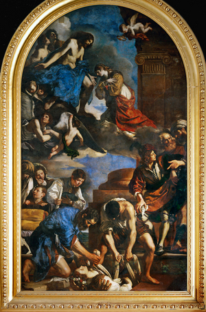 The flaying of Saint Petronilla (painting on canvas)