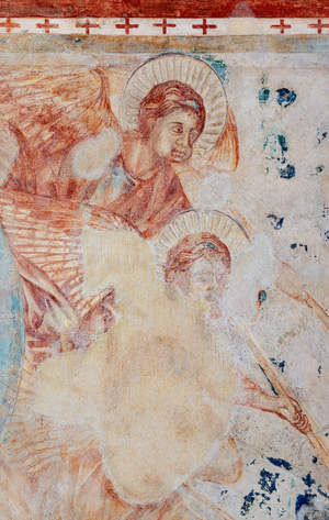 Angels playing the Last Judgment trumpets, c.1277-83 (fresco)