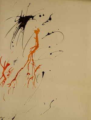 Untitled 17, 2016 (ink and acrylic on paper)