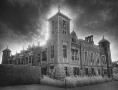 Blickling Hall, Norfolk, England (b/w photo)
