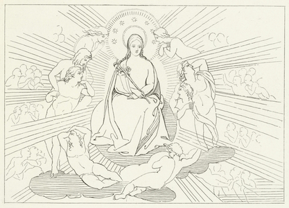 The Virgin Mary, Paradise, Canto 31 (engraving)