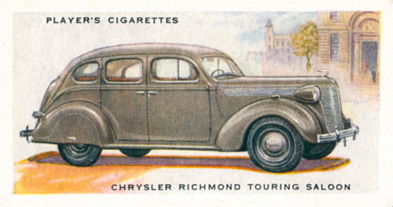 Motor Cars, c 1935: Chrysler Richmond Touring Saloon (colour litho)