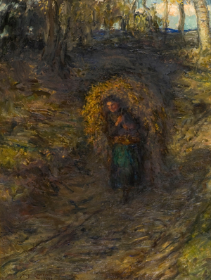 Fern Gatherer, 1885 (oil on canvas)