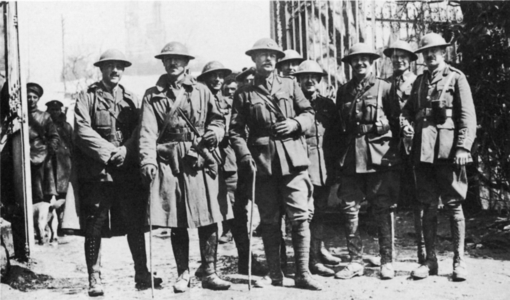 Soldiers of Arras, 1917 (b/w photo)