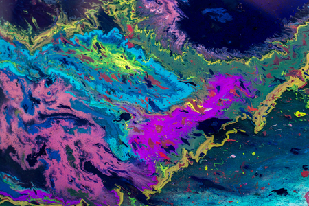 Traditional Ottoman Turkish marbling art patterns as abstract colorful background, 2018 (photo)